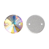 Luminous Green Rivoli  Shape High Quality Glass Sew-on Rhinestones WholesaleRhinestone